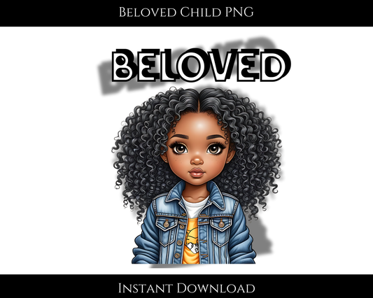 BELOVED CHILD PNG, Clip Art, Png Images, Graphic Art Png, Digital Art Digital Download, Graphic Design