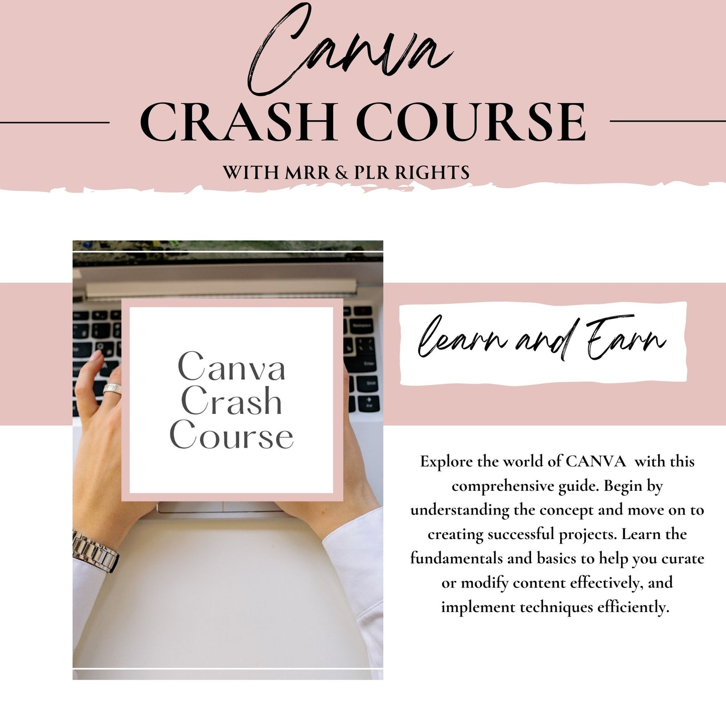 Done For You Canva Crash Course, Digital Products, MRR & PLR Rights, Dfy Digital Products