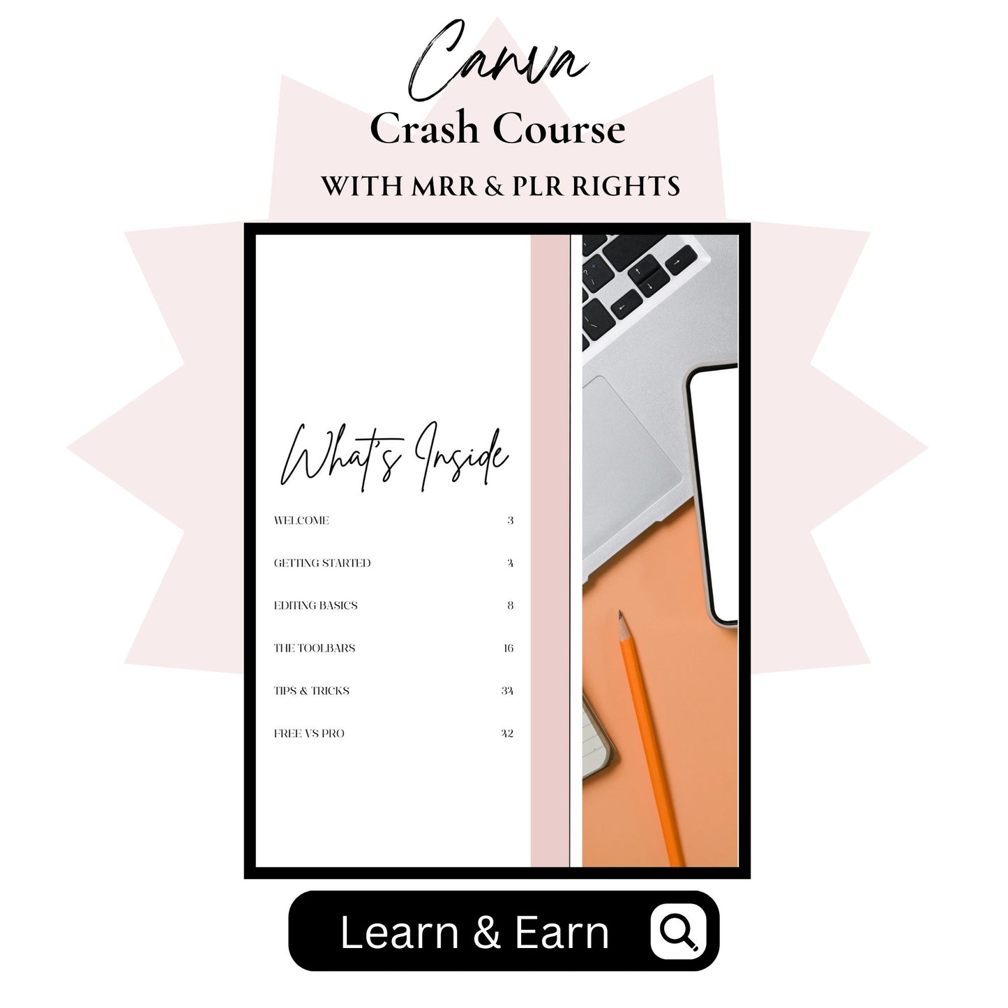 Done For You Canva Crash Course, Digital Products, MRR & PLR Rights, Dfy Digital Products