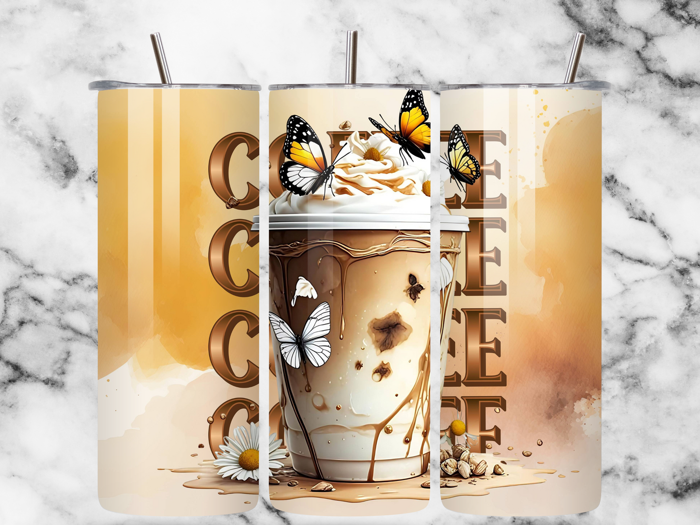 Coffee 20 oz Skinny Tumbler Sublimation Design Digital Download PNG Instant DIGITAL ONLY, Tumbler Wrap