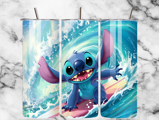Vibrant STITCH  Tumbler Wrap PNG | 20 oz Skinny Tumbler Sublimation Design | Colorful | (Copy) (Copy)