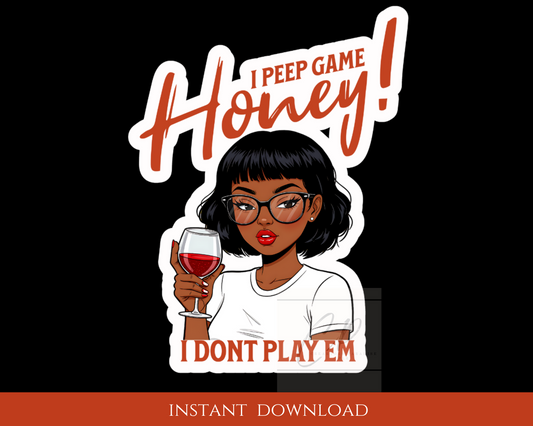 I PEEP GAME |Clip Art| cute art |Graphic Art Png|Digital Art Digital Download|Graphic Design|Stickers| Cartoon Characters PNG