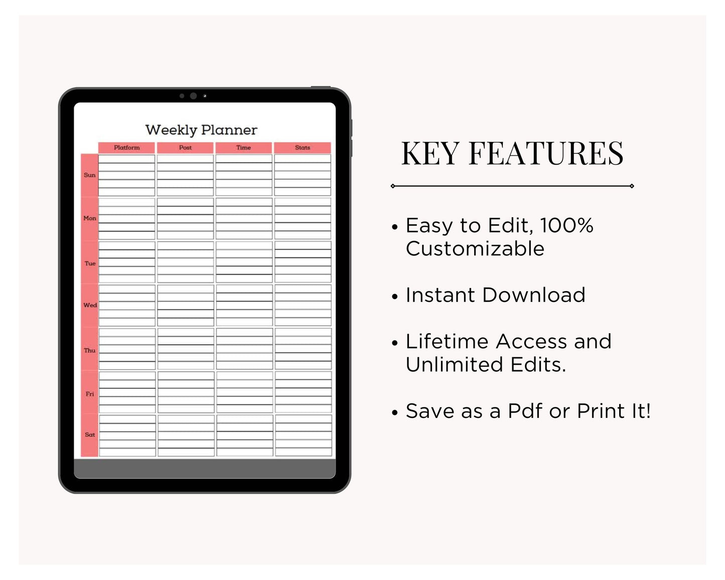 DFY Social Media Planner