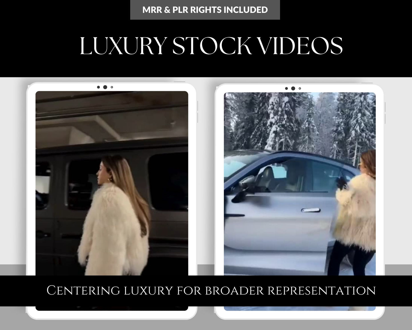 1100 + Luxury Stock Videos Reels Bundle Instagram Posts Done for You Master Resell Rights MRR PLR Content Creator Bank