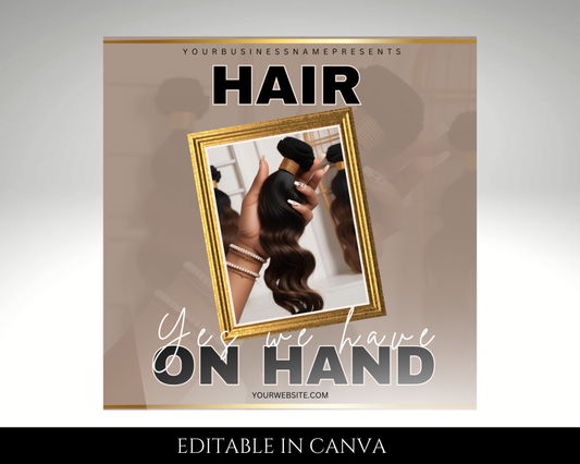 Hair Salon Flyer Template | Beauty, Instagram & Social Media Marketing Digital Flyer