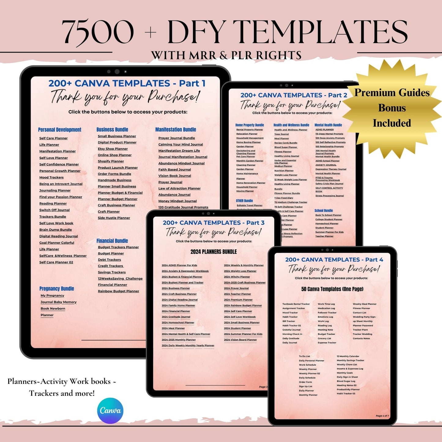 7500 + Done For You MRR PLR Digital Marketing Products Passive Income Bundle DFY Templates w/ Master Resell Rights Bonus Guides Included