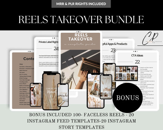 MRR & PLR INSTAGRAM REELS TAKEOVER GUIDE/ BUNDLE