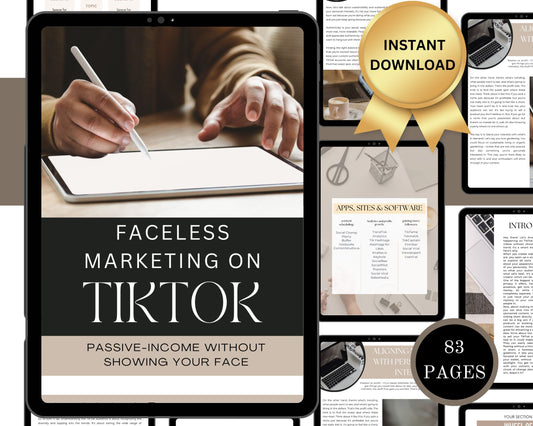 MRR & PLR Faceless Marketing on TIKTOK /Passive Income Guide