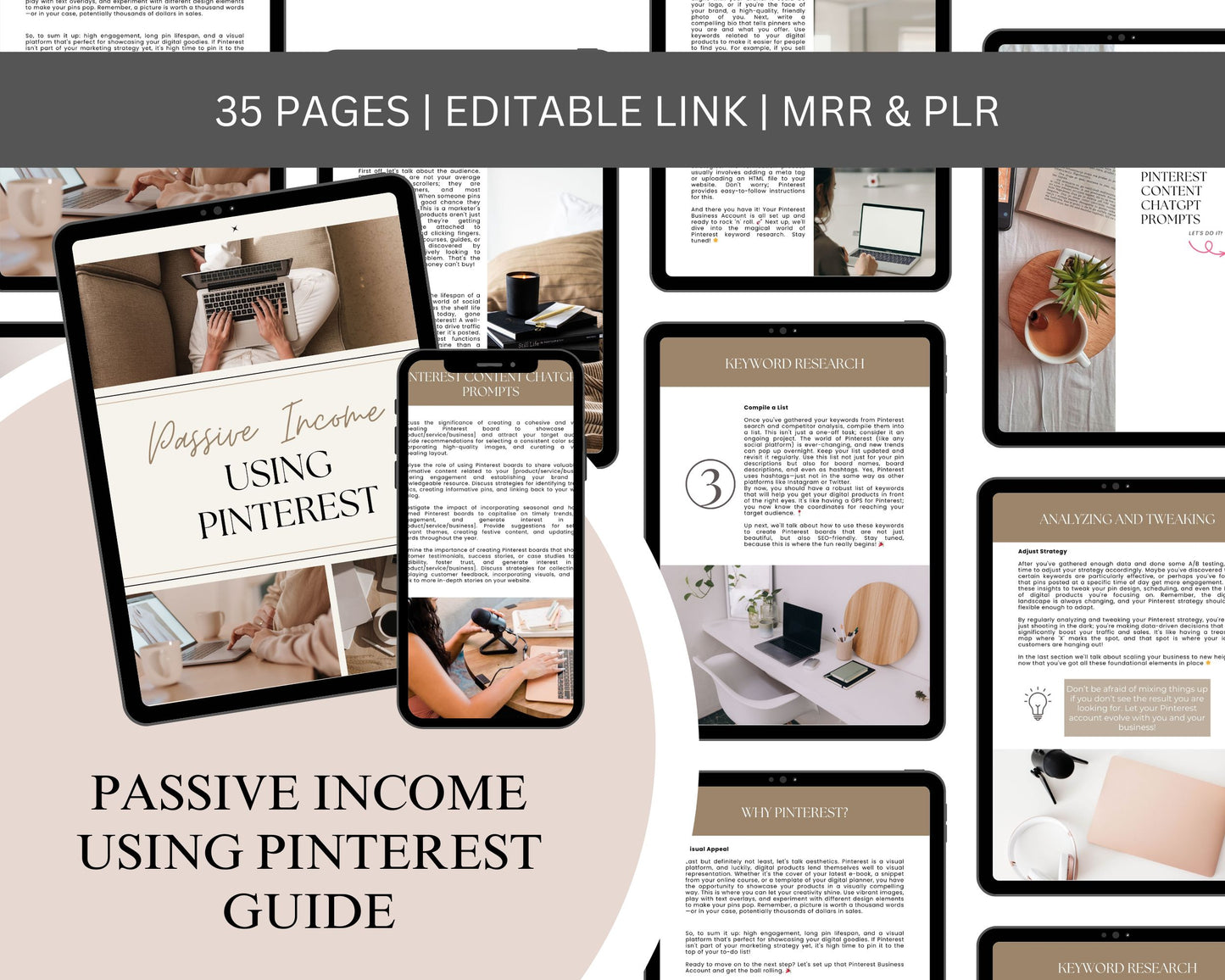 Passive Income with Pinterest w Master Resell Rights &Private Label Rights