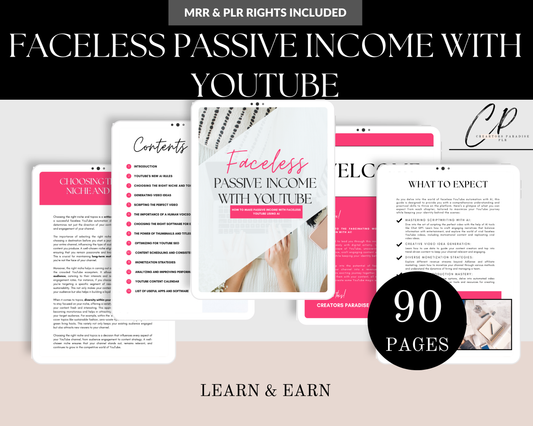 DFY Faceless Passive Income W/Youtube Guide